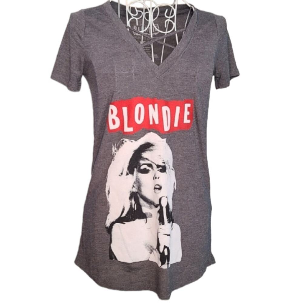 Blondie strappy criss cross v neck shirt xs size 1